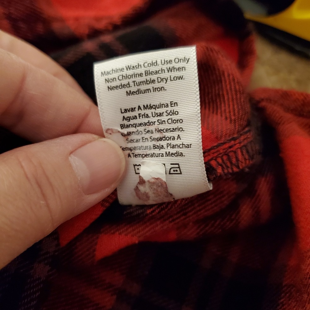 Terra & Sky sz 4X buffalo red plaid flannel shirt cabin cozy drop shoulder - Picture 15 of 15